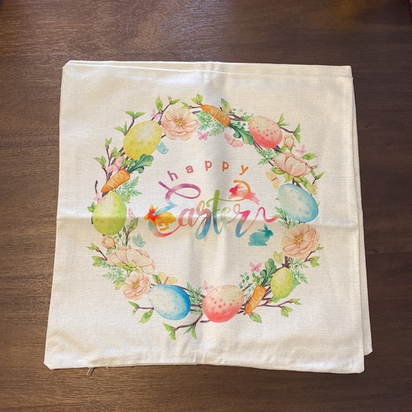 NWOT Easter Pillow Covers (4 Designs) 17-1/2 by 17-1/2 inches - Picture 3 of 4